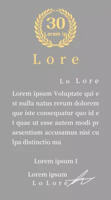 Concepto de placa de antigüedad con símbolo de laurel