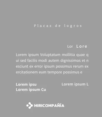 Una sencilla placa blanca con el logotipo de su empresa