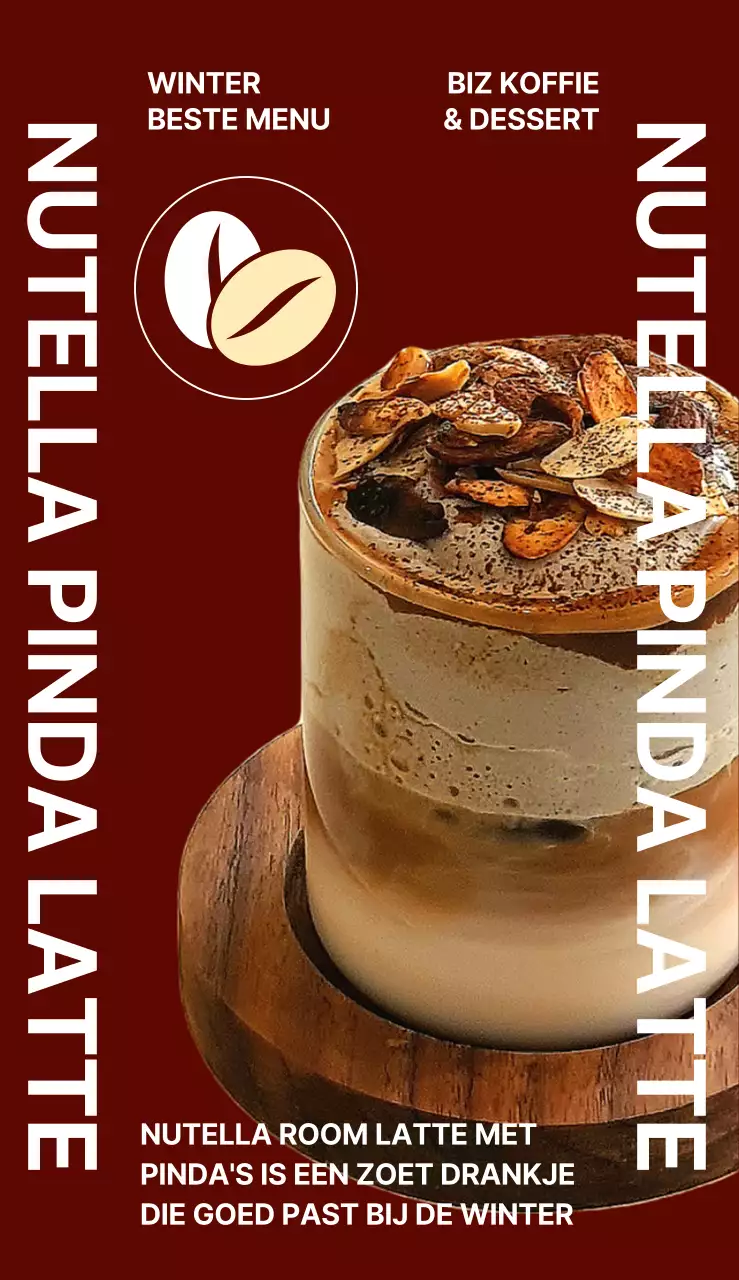 Promoot je beste menu-items voor een eenvoudig café met een chique sfeer