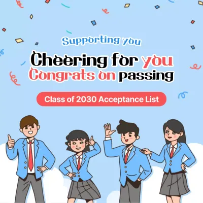 Blue Modern Acceptance Announcement Social Media Post