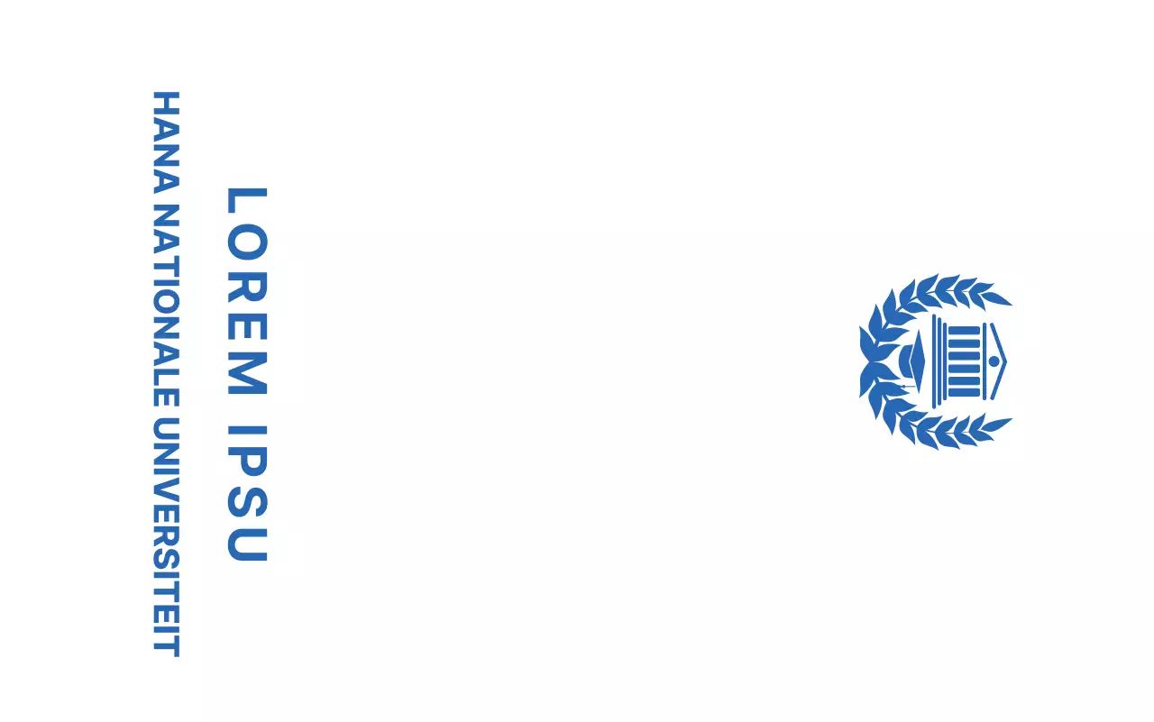 Promotieartikelen voor school in blauw met lauwerkrans en schoolgebouwlogo