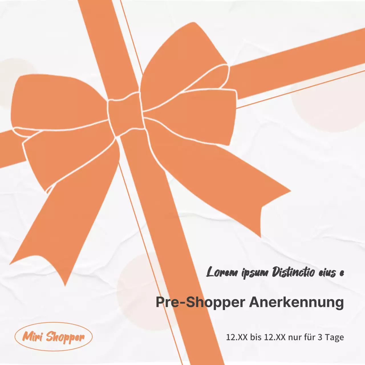 Ein einfacher Geschenkführer mit grauem Hintergrund