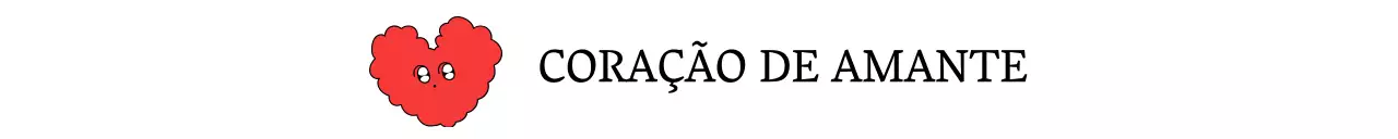 Estilo simples, vermelho e branco, com ilustrações de pequenos corações para os artigos