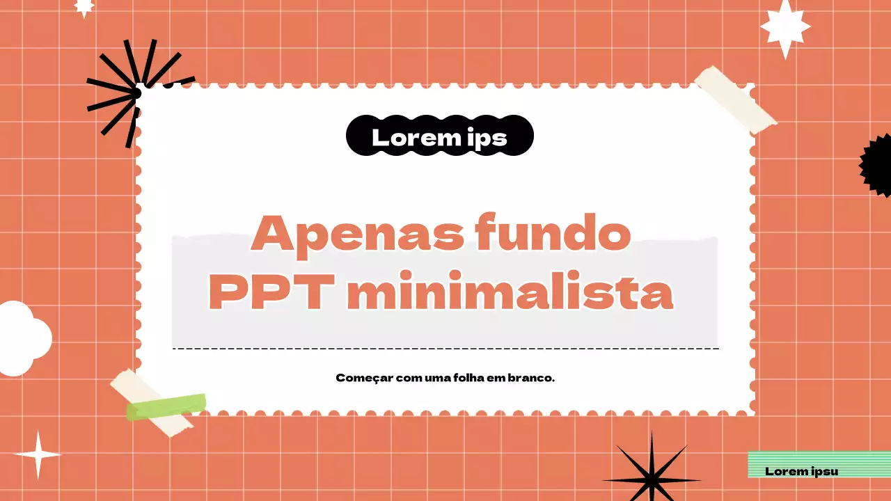 Apresentação texturizada com toques de laranja e chartreuse
