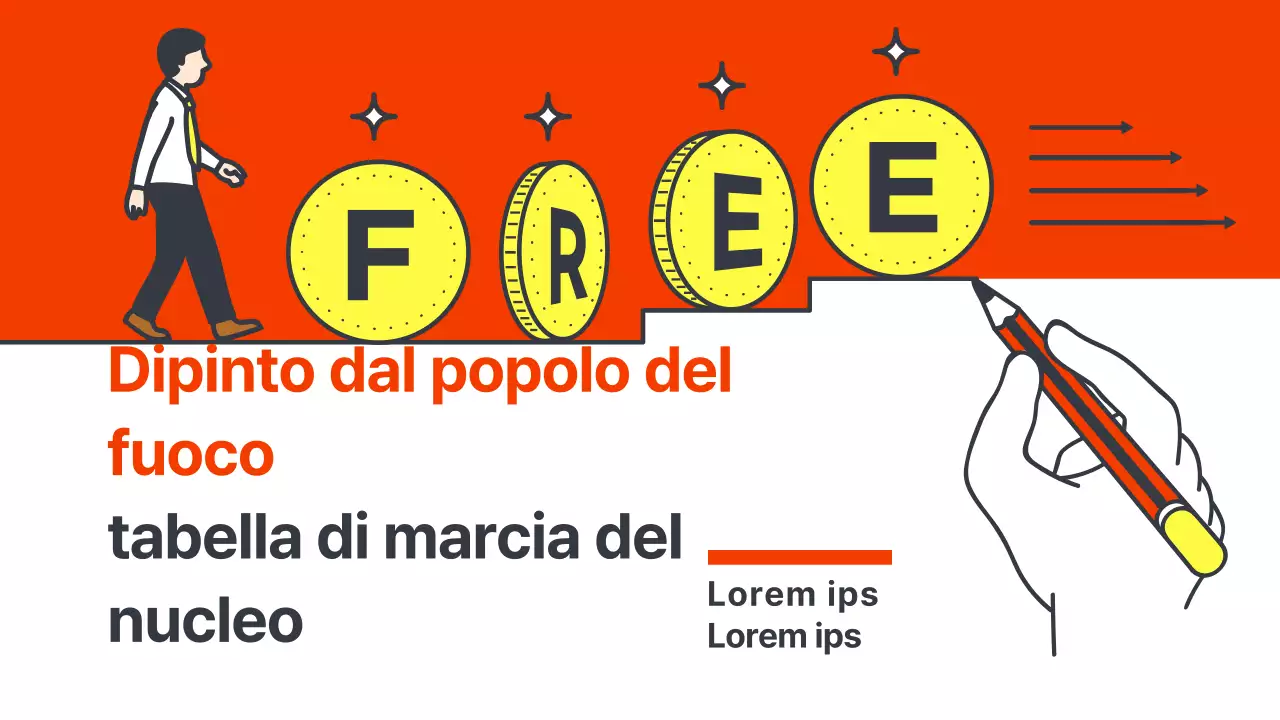 Una semplice guida arancione e gialla alla tabella di marcia dei vigili del fuoco