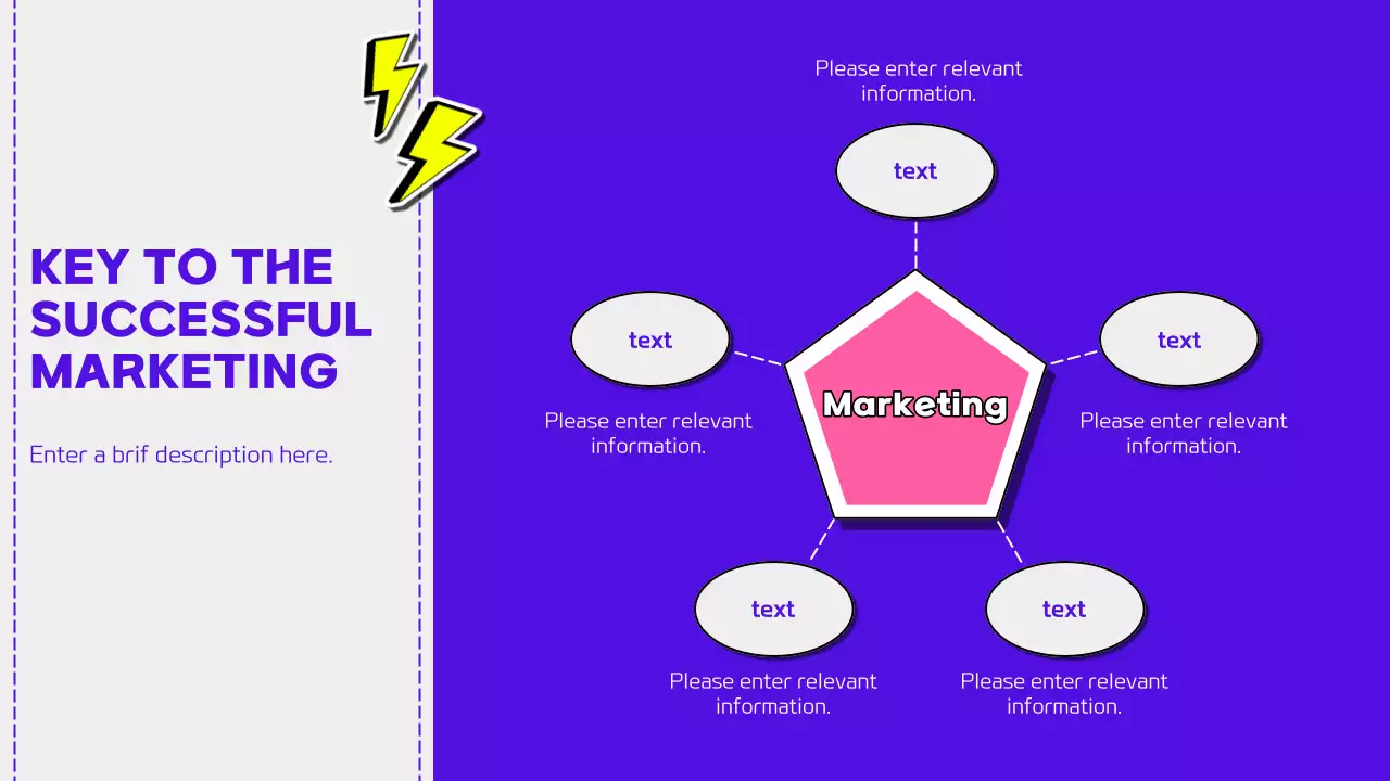 Colorful Trendy Marketing Schedule Presentation