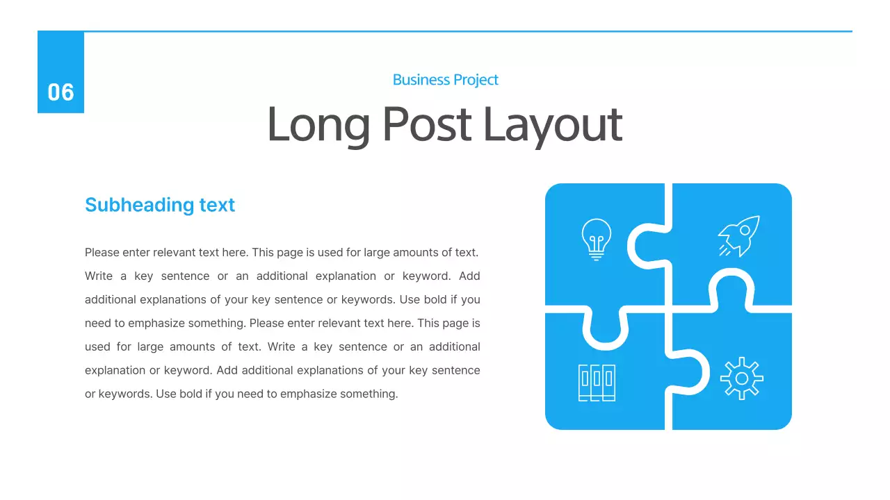 블루 심플 문서 프레젠테이션