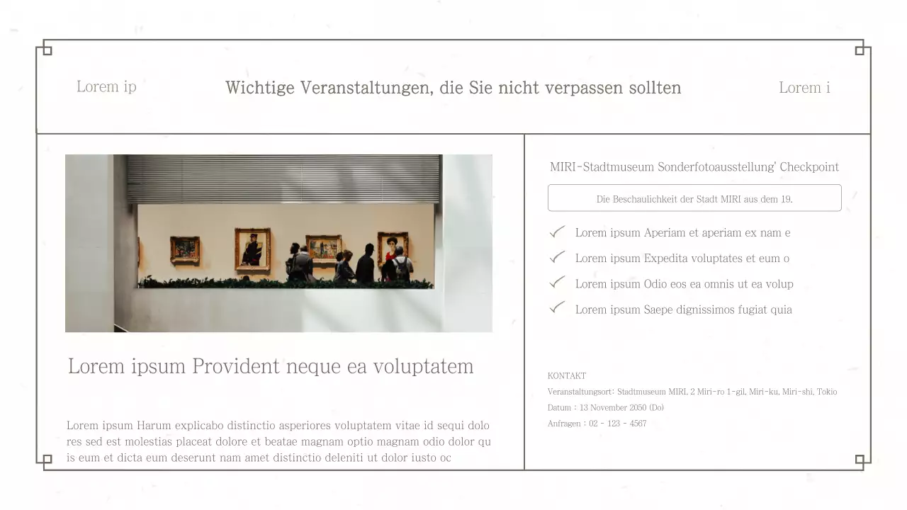 Brown and Simple Kultur und Tourismus Newsletter Magazin