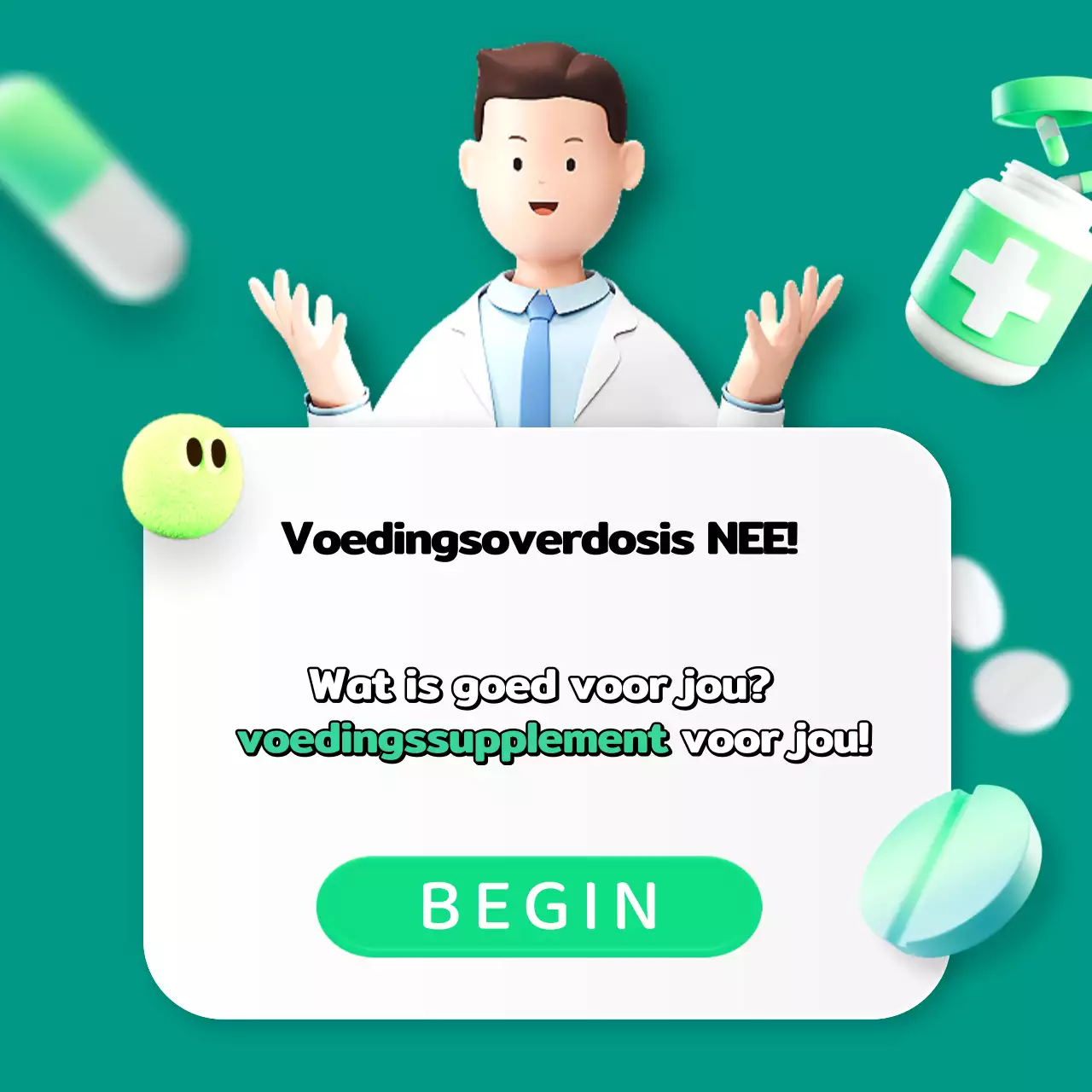 Een eenvoudige, groene, 3D gepersonaliseerde voedingstest promoten
