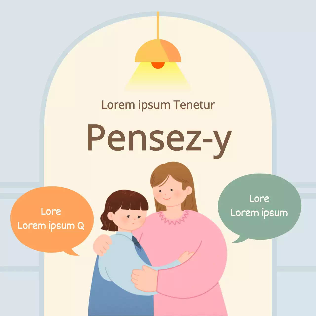 Le bulletin d'information bleu clair et jaune