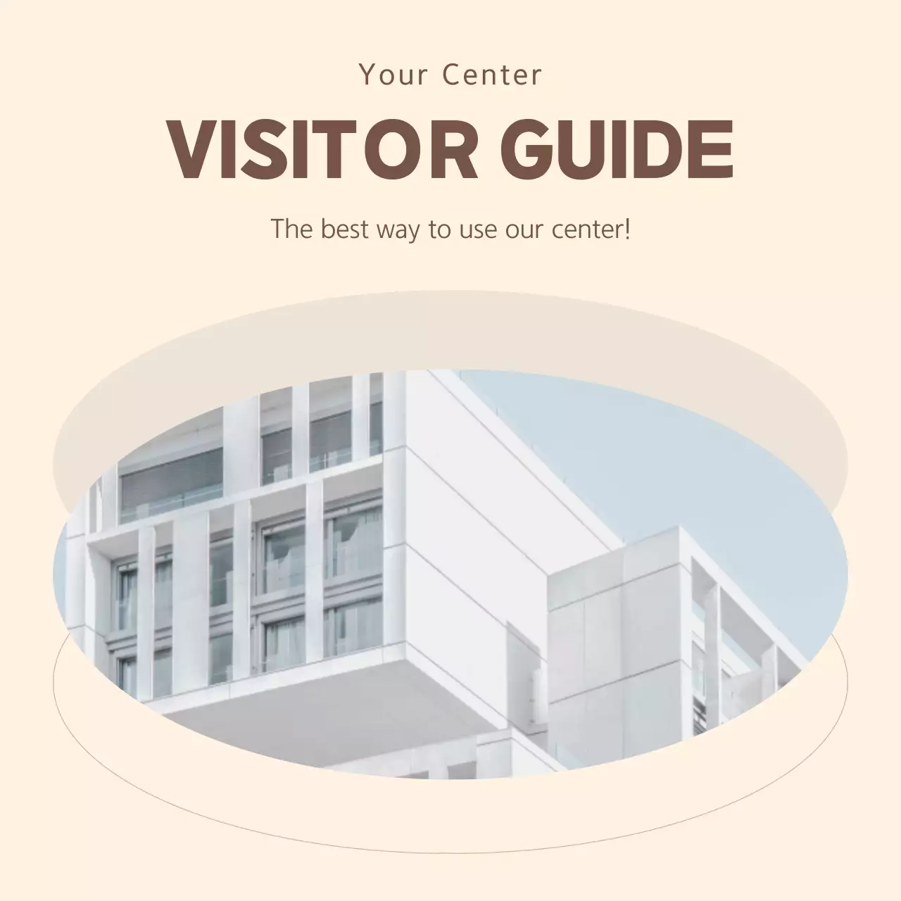Beige Modern Visitor Guide Social Media Post