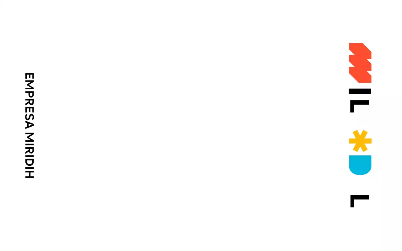 Diseño promocional de empresa con un toque de color