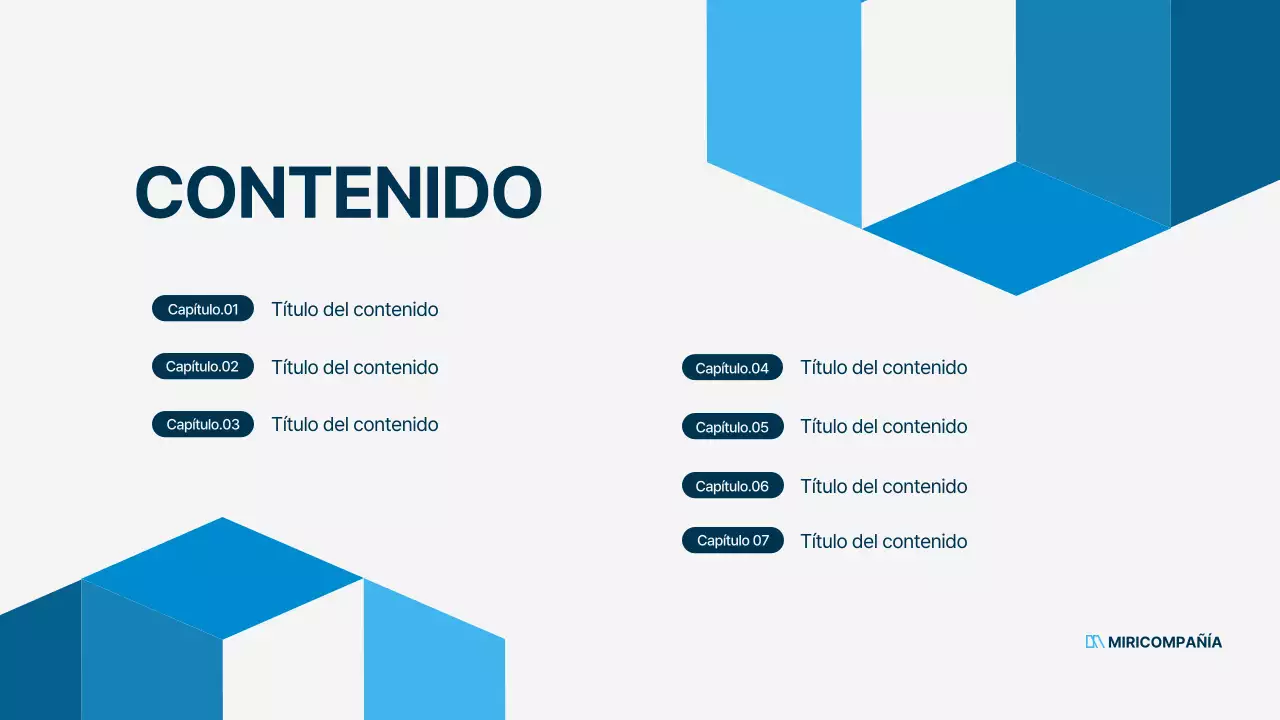 Plan de negocio sencillo de oficinista en azul marino y azul