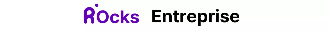 Entreprise avec une simple lettre R en noir