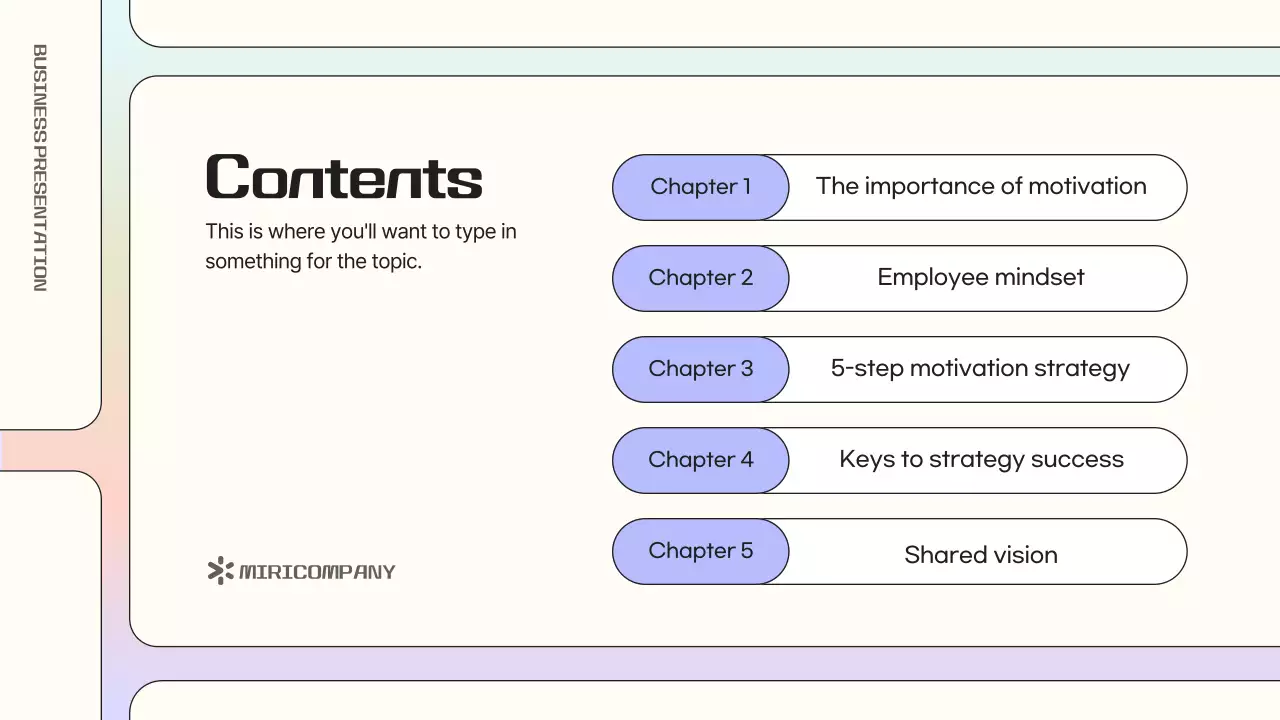 Simple, rainbow-colored organizational motivators
