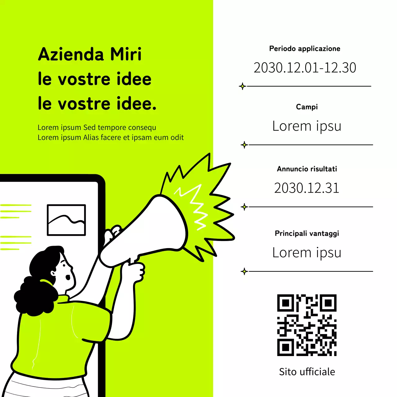 Promuovete un concorso d'impresa interno con un look pop art rosa e neon