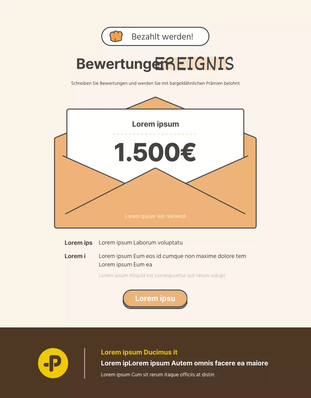 Förderung des Verkaufs eines einfachen gehäkelten orange-beigen Kragens