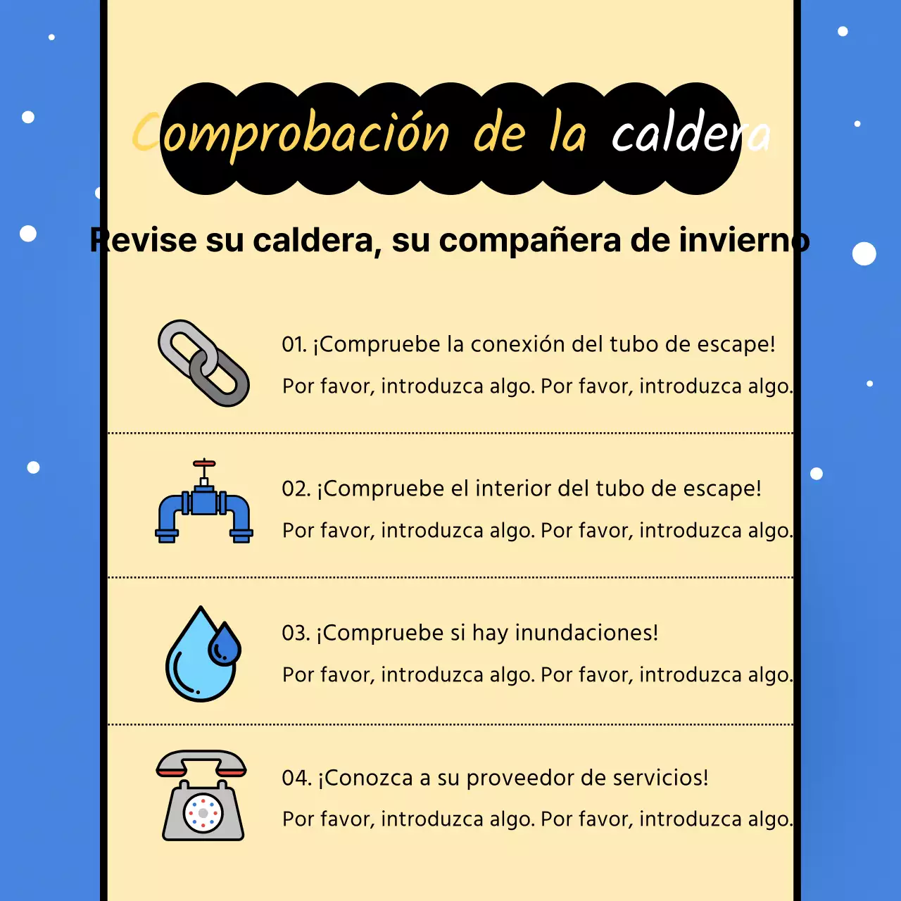 Una moderna guía de invernaje con fondo azul