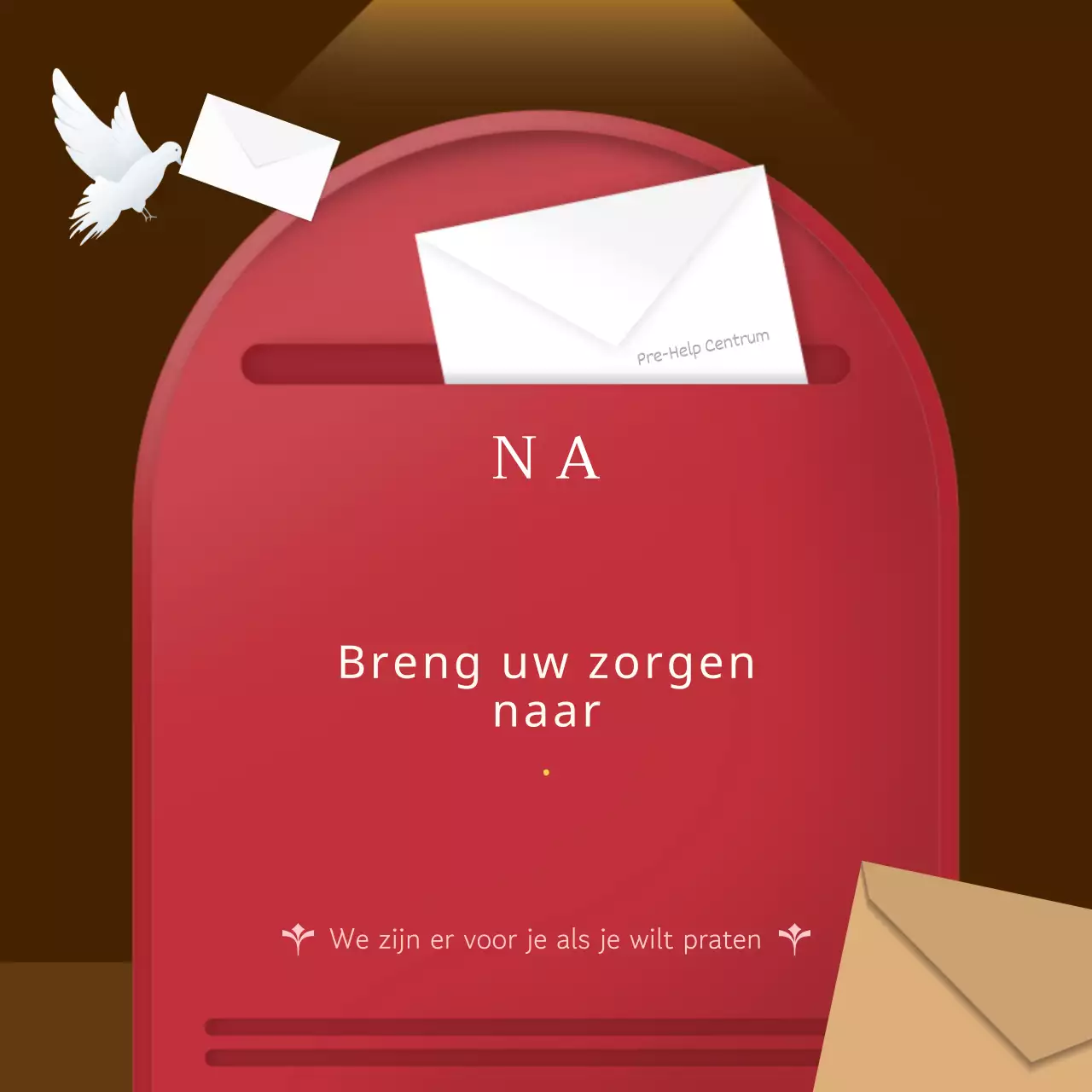 Een eenvoudige, bruine en beige advieslijn promoten