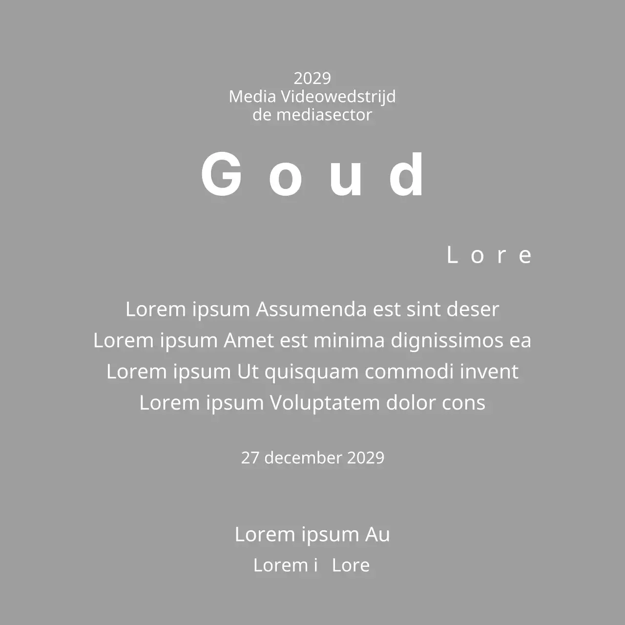 Winnende plaquettes voor een keurig wedstrijdconcept