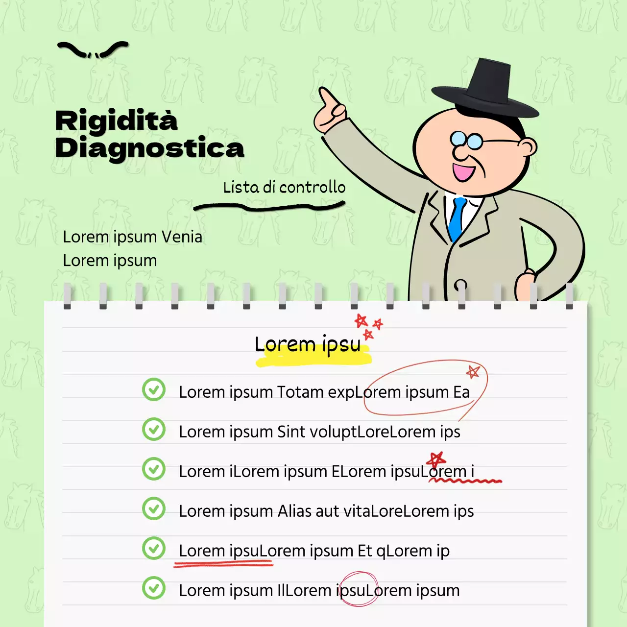 Promuovere il Gag Level Test in rosso e nero