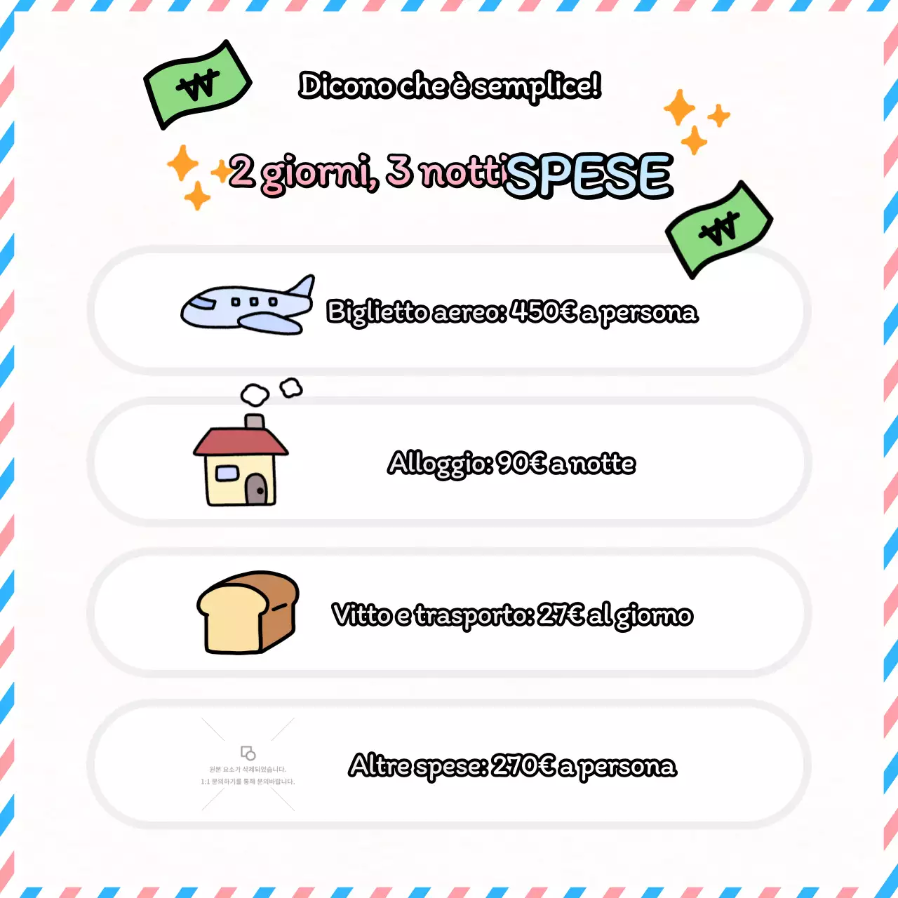 Guida turistica del Giappone in rosa e azzurro