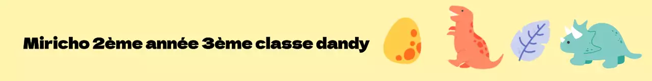 Pour les classes élémentaires avec des illustrations colorées de dinosaures