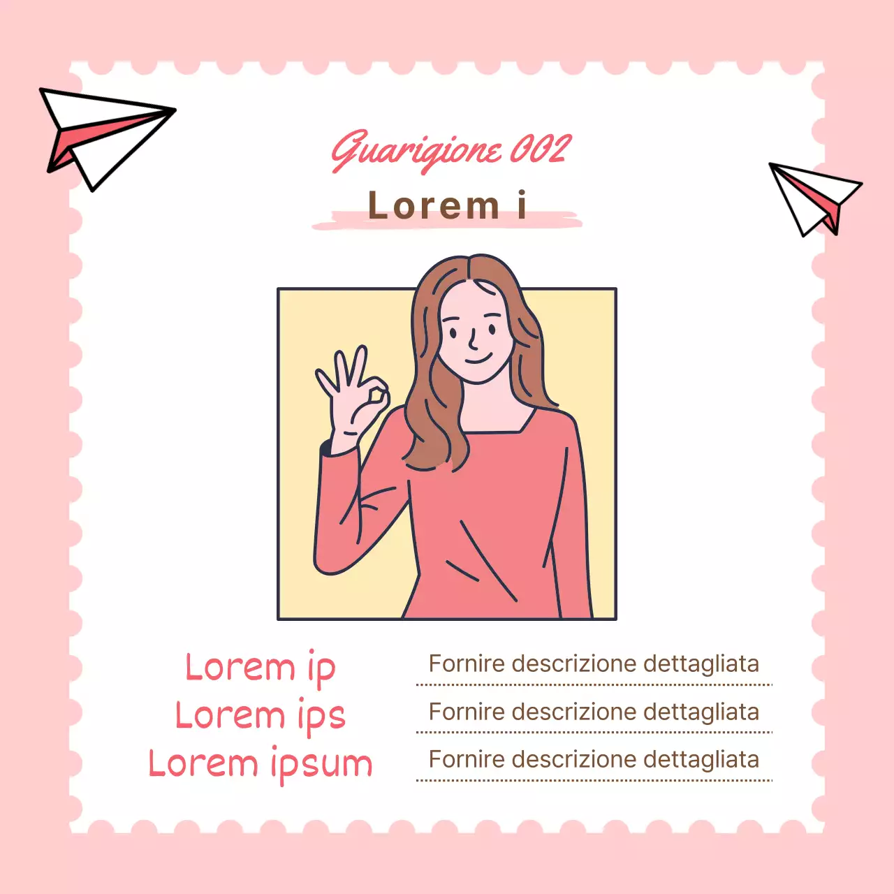 Promuovere il classico centro di cura giallo e rosa Centro per le preoccupazioni