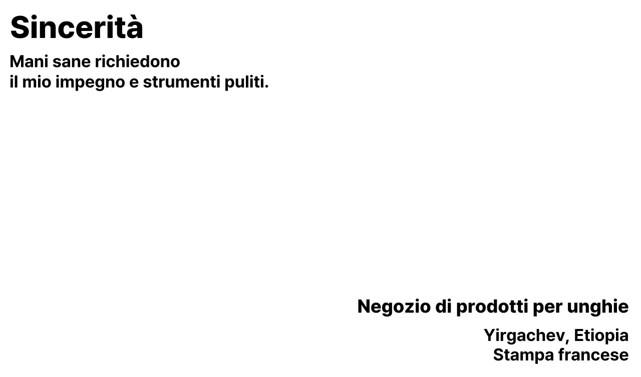 Design informativo e promozionale con testi semplici