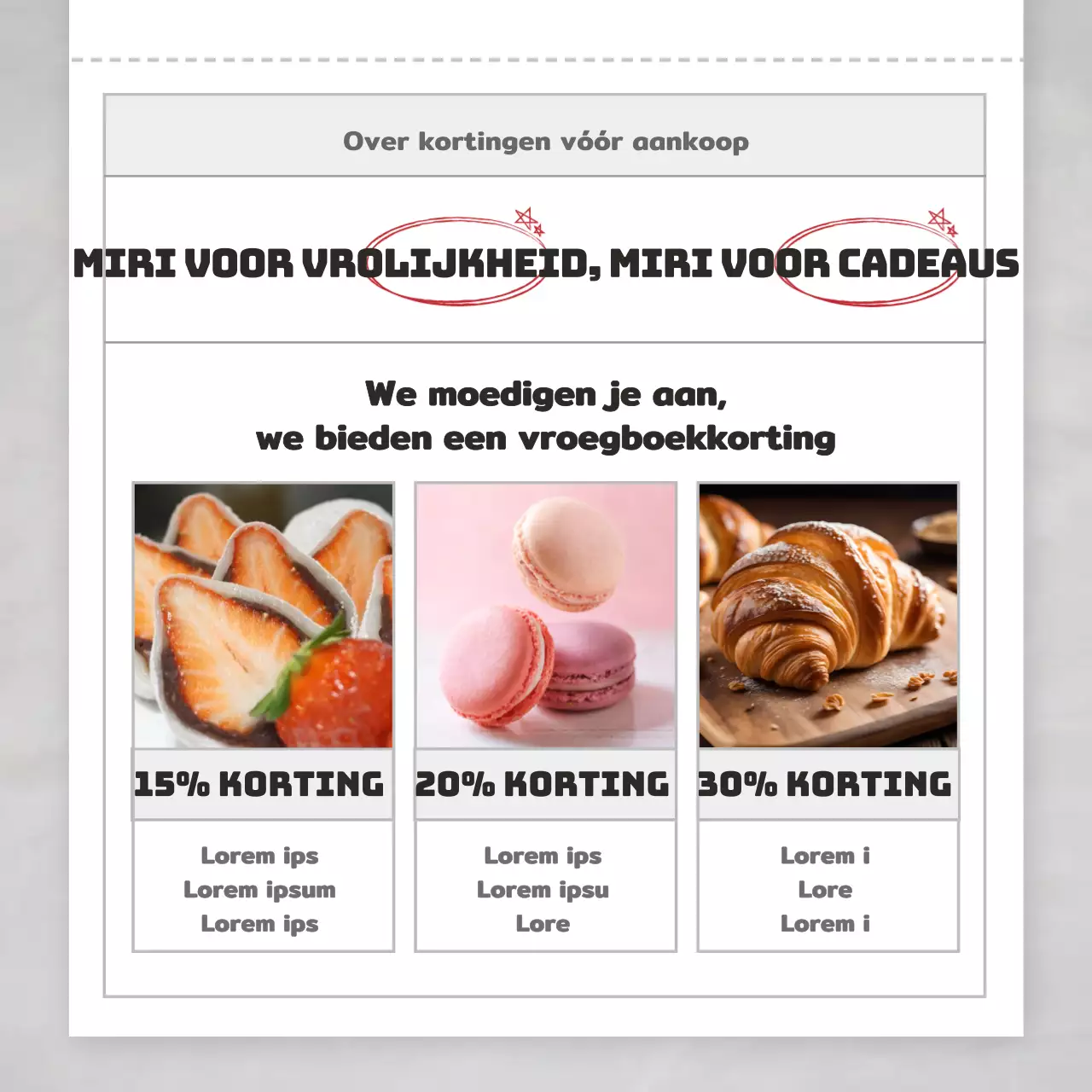 Grijze, trendy SATs-cadeaus promoten