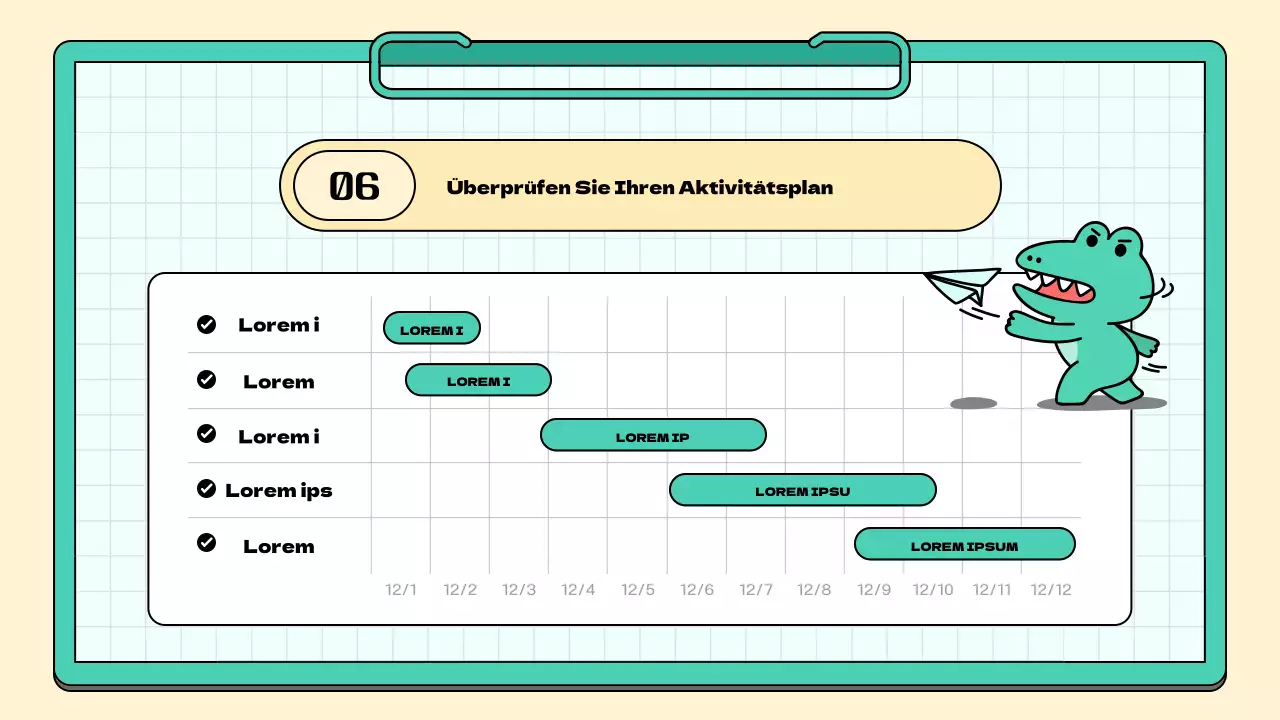 Ein einfacher Bericht über die Sitzung der Marketingstudie für mintfarbene und gelbe Unterstützer