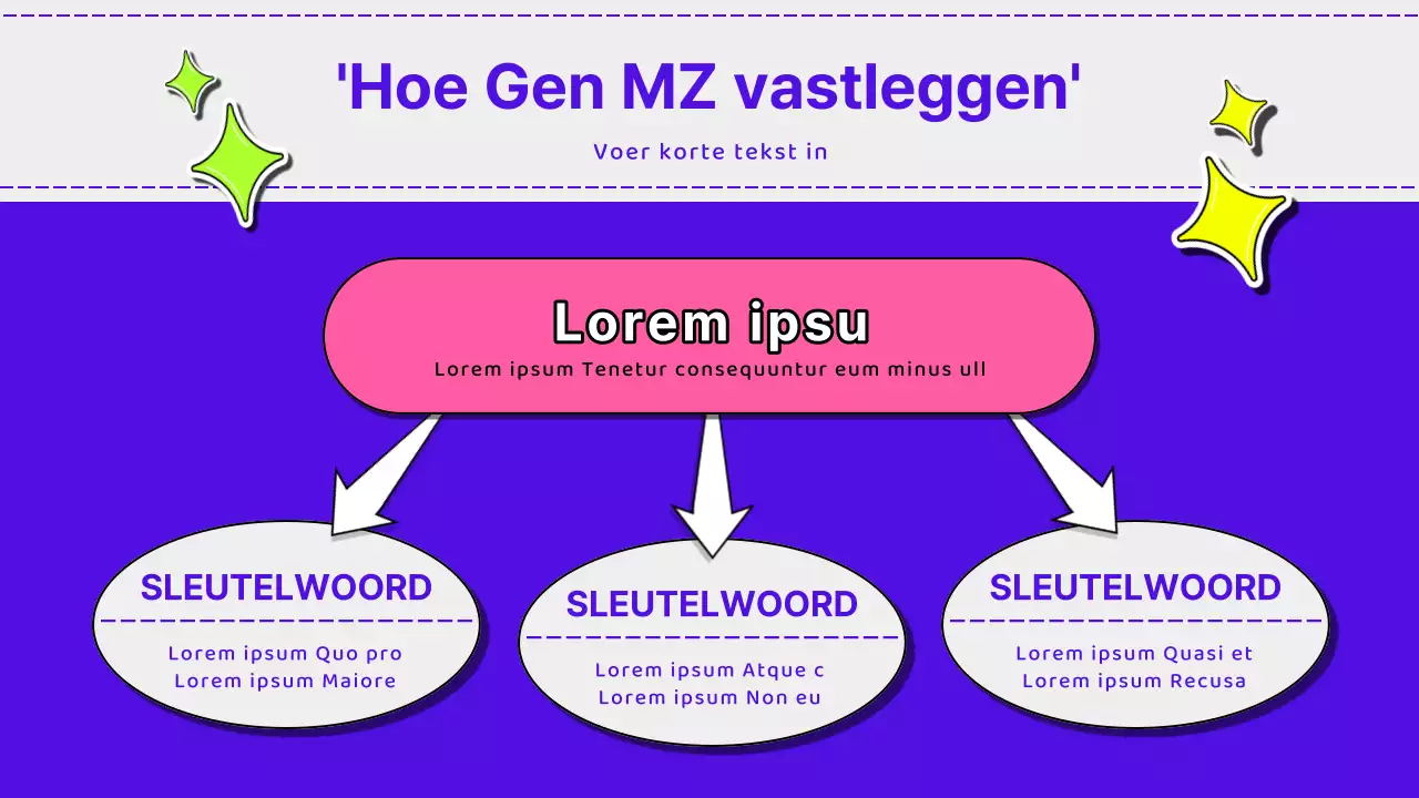 Neon en kitscherig marketing seminar trainingsmateriaal