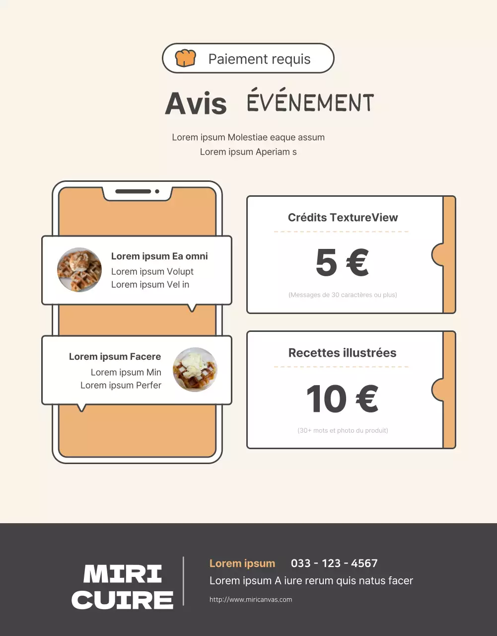 Promouvoir la vente d'un collier de base en crochet orange et beige