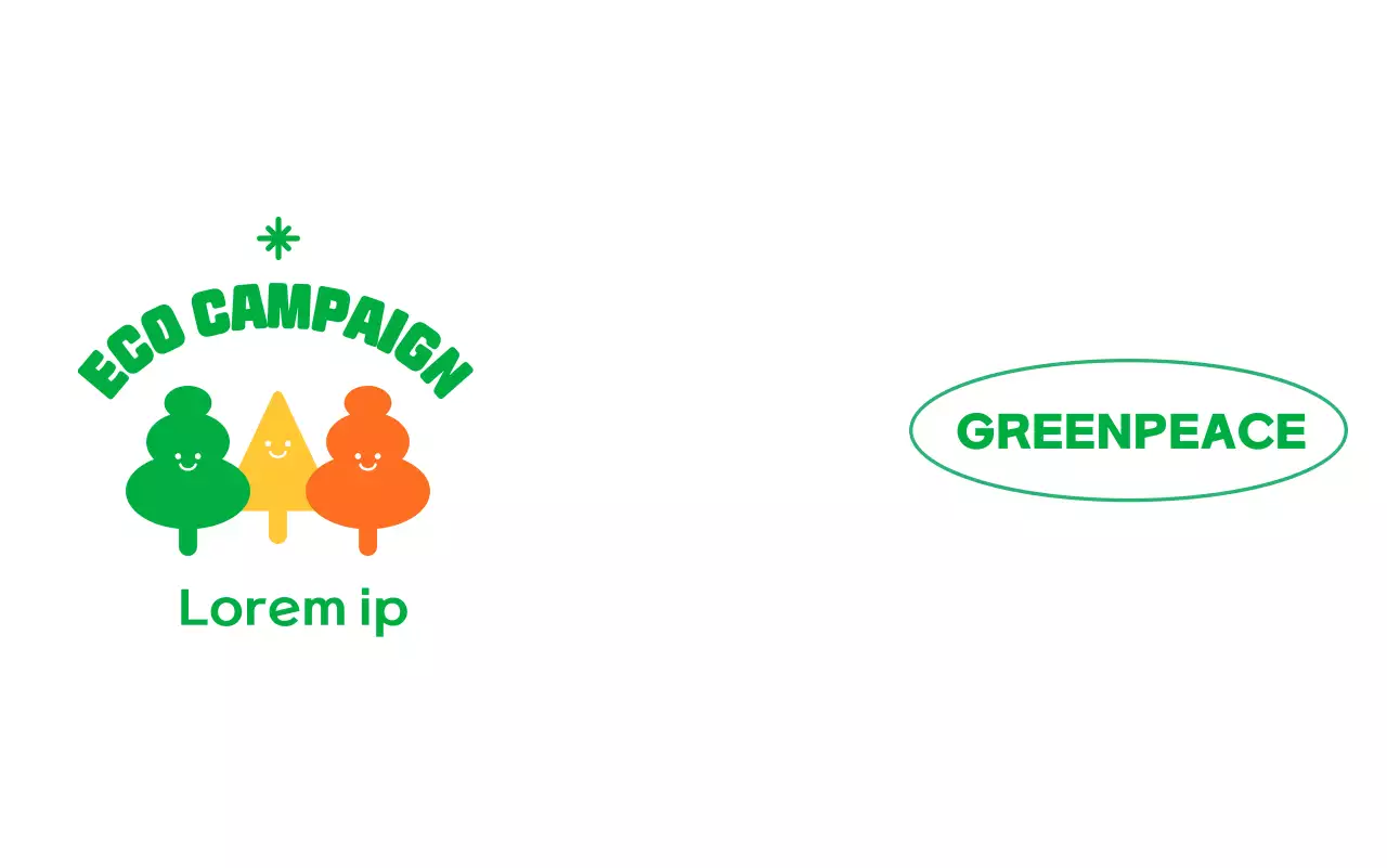 Merchandise kelompok lingkungan dengan ilustrasi yang penuh warna dan lucu