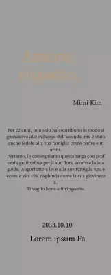 Targa di ringraziamento di classe con oro e foglie