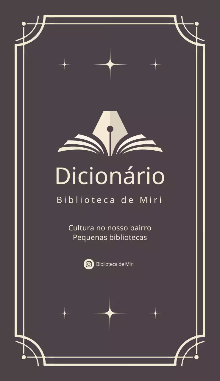 Um guia de biblioteca simples e clássico em castanho e marfim