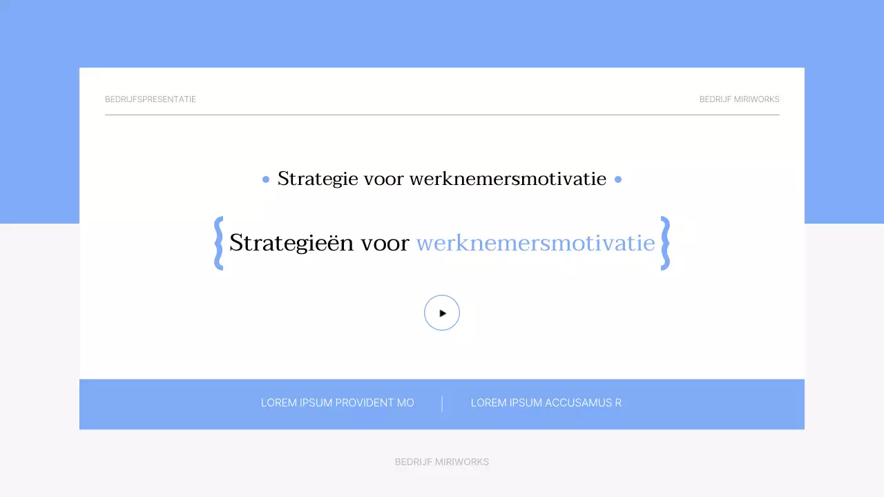 Eenvoudig lichtblauw en grijs motiverend trainingsmateriaal