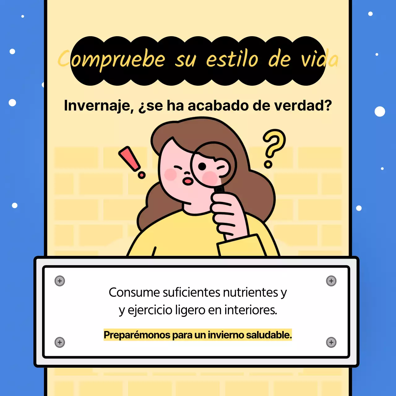 Una moderna guía de invernaje con fondo azul