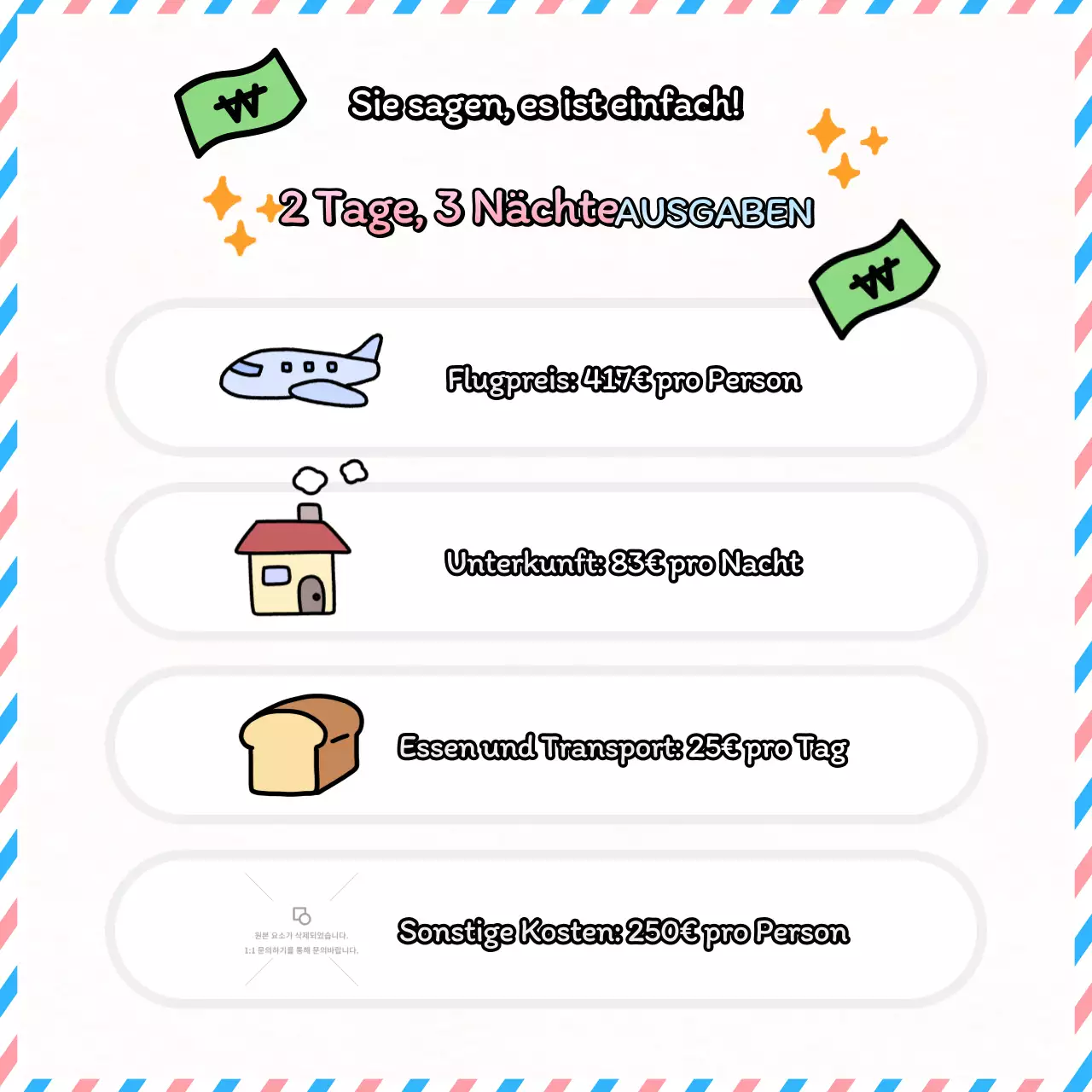 Ein rosa und hellblauer Reiseführer für Japan