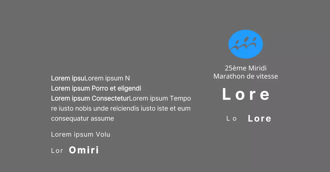 Plaque de finisher concept marathon avec logo simple