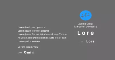 Plaque de finisher concept marathon avec logo simple