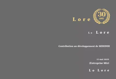 Plaque d'entreprise pour longs états de service avec symbole de laurier