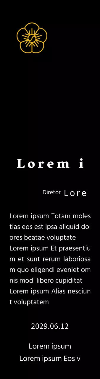 Placa de agradecimento do conceito de listagem da Line Flower