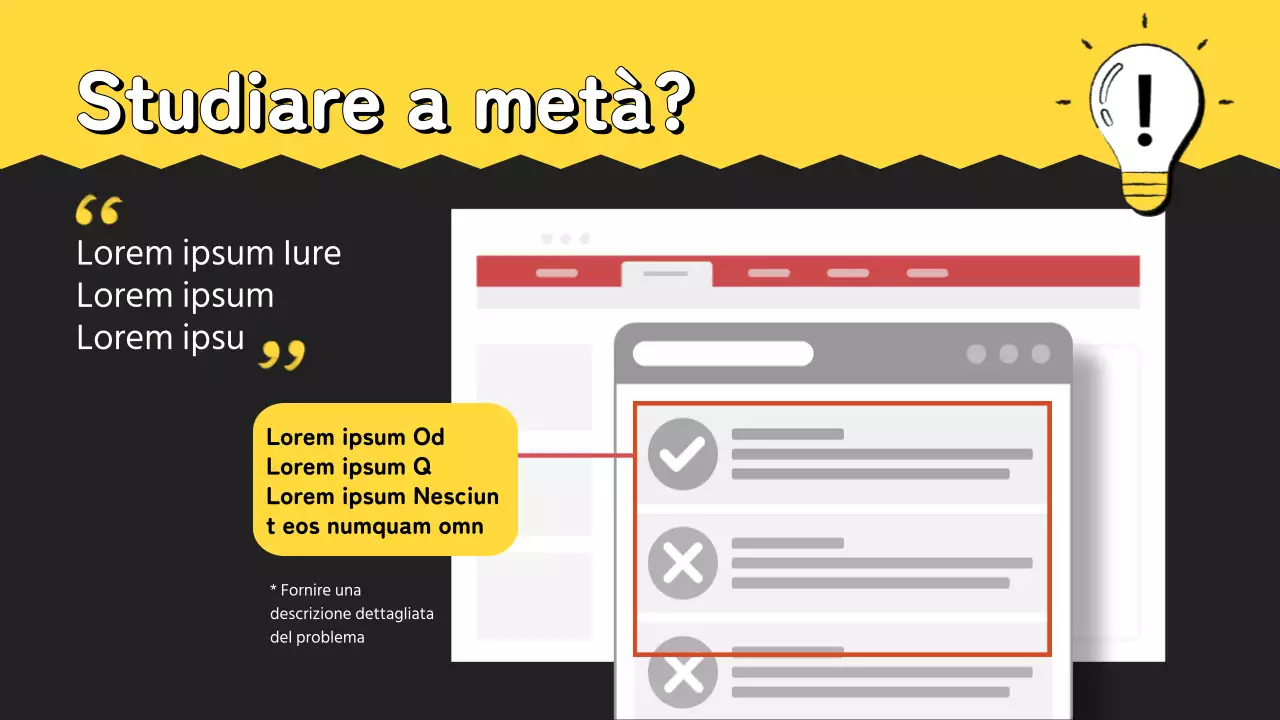 Guida all'apprendimento moderno in giallo e nero