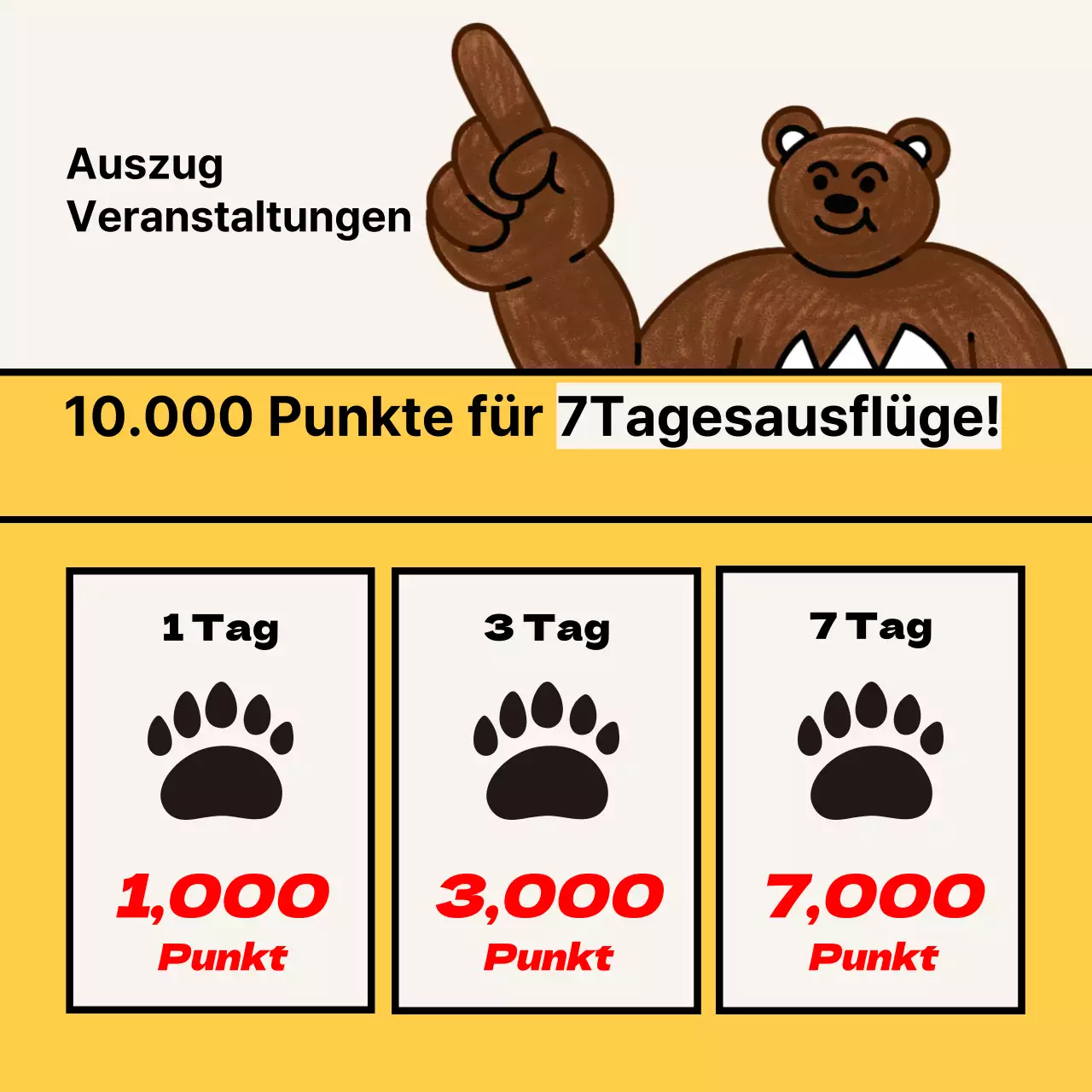 Kitschige gelbe Anwesenheitskontrolle Veranstaltungsanzeige