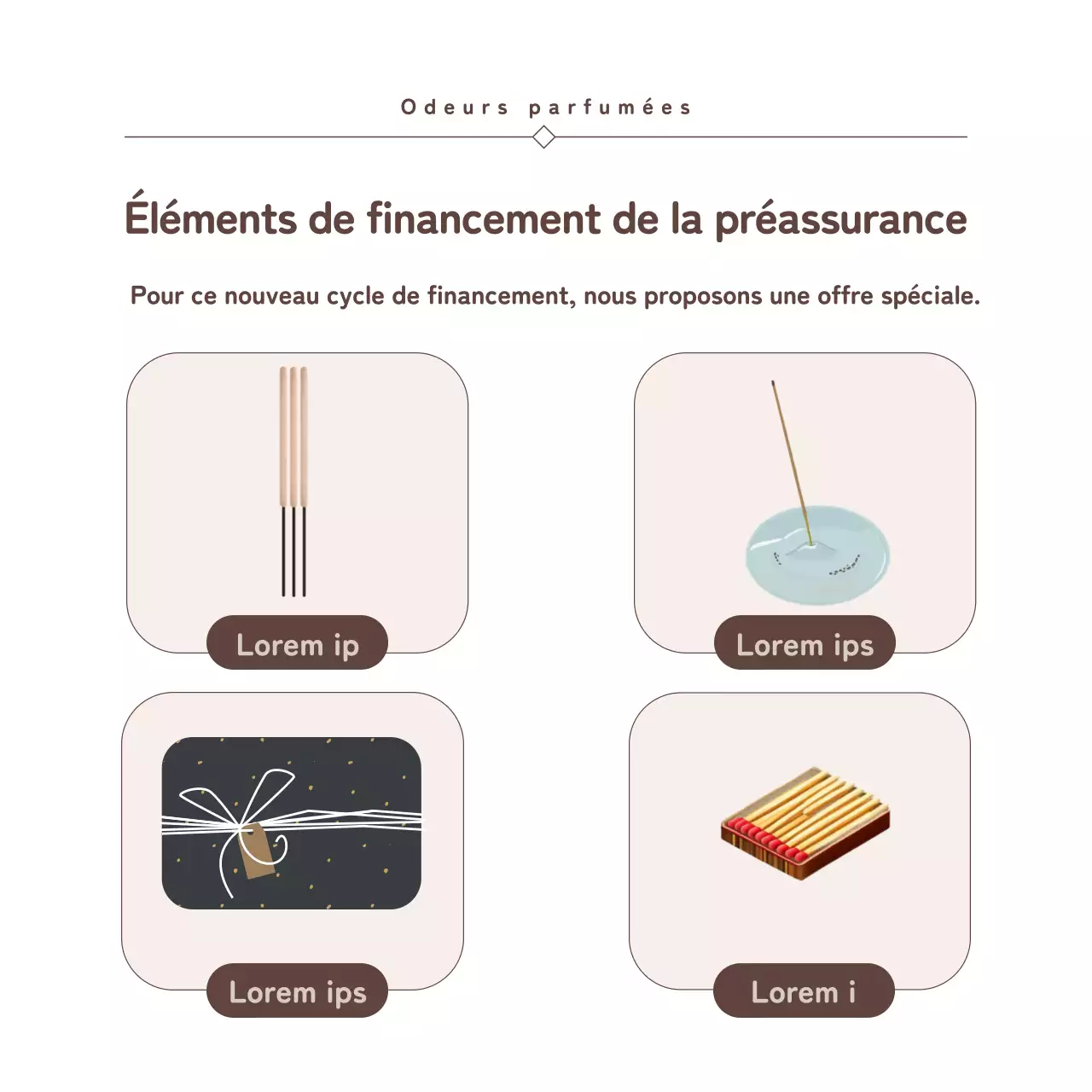 Promouvoir le financement incitatif avec un look vintage bleu marine et marron