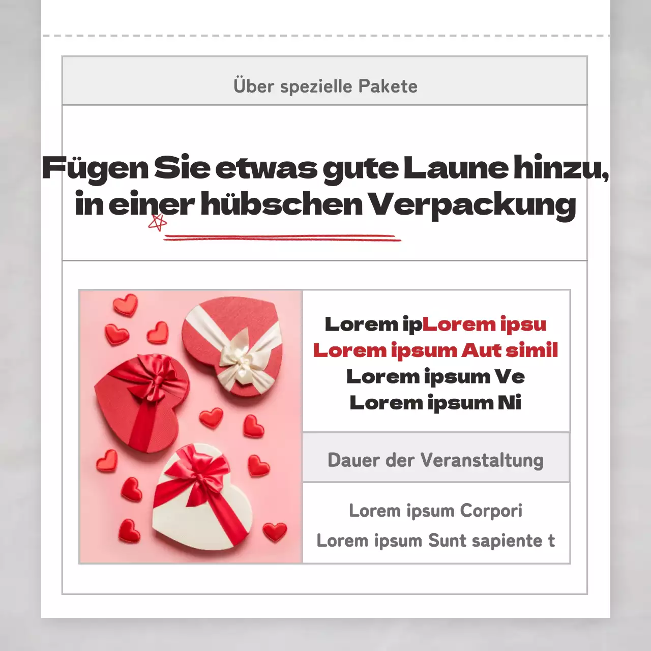 Graue, trendige SATs-Geschenke fördern