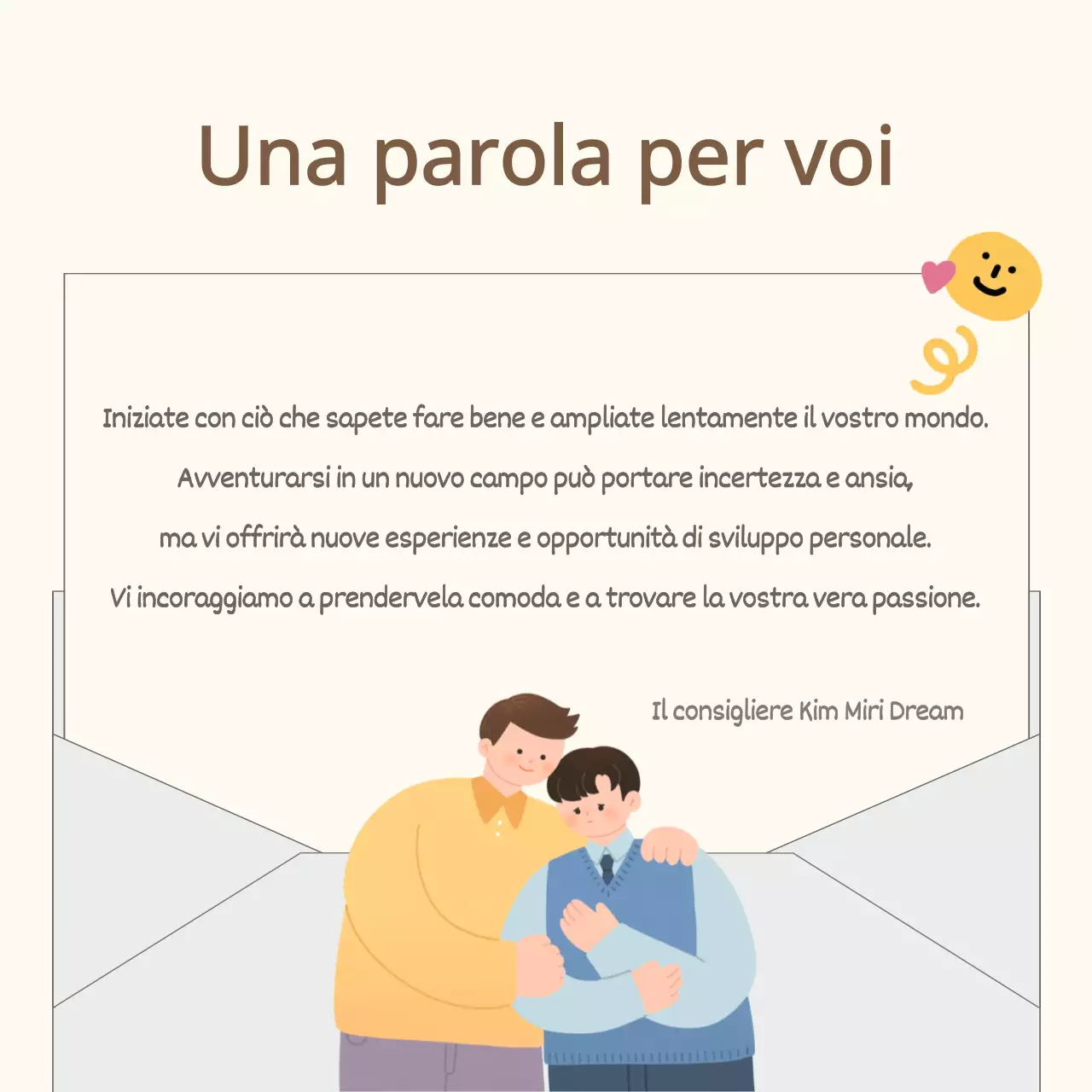 Il bollettino di consulenza azzurro e giallo