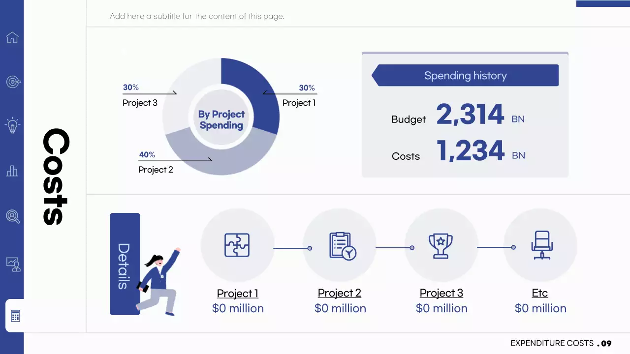 블루 심플 오피스 보고서 문서 프레젠테이션