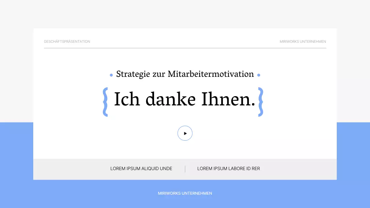 Einfache hellblaue und graue motivierende Schulungsunterlagen
